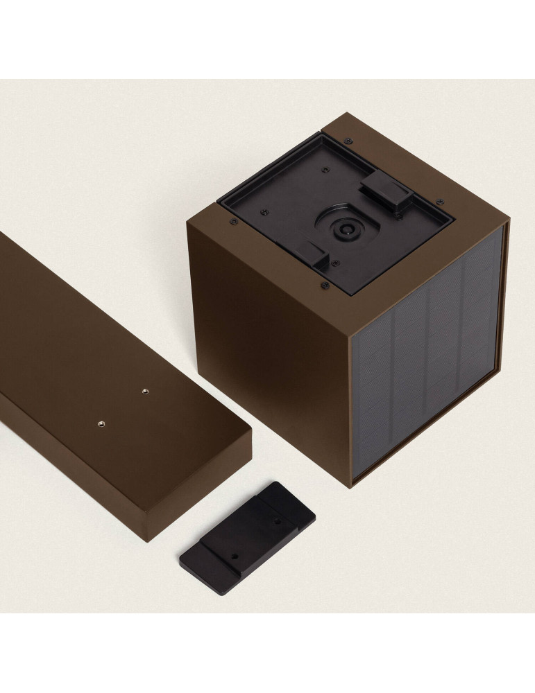 Balise Extérieure Solaire LED en Saillie sur Pied 80 cm Aluminium Denny