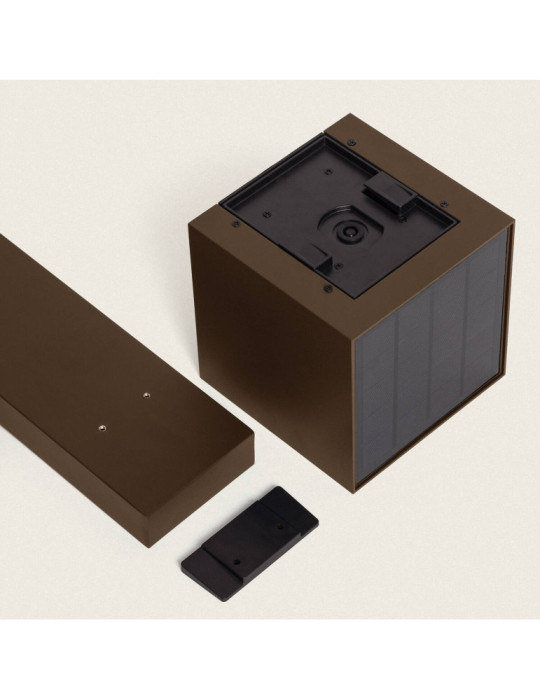 Balise Extérieure Solaire LED en Saillie sur Pied 80 cm Aluminium Denny