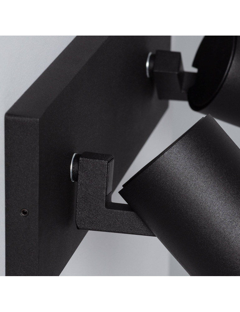 Spot à Douille Double en Saillie Orientable Aluminium Gylu à Ampoule GU10