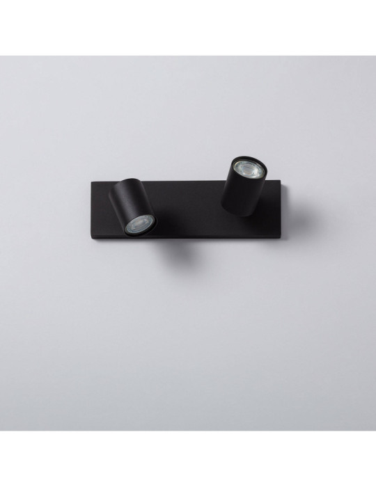 Spot à Douille Double en Saillie Orientable Aluminium Gylu à Ampoule GU10