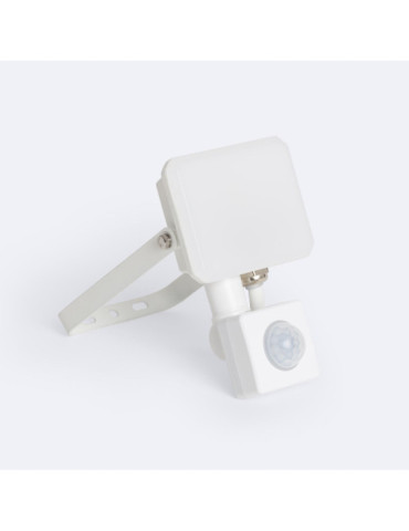Projecteur LED 10W IP65 avec capteur PIR Blanc