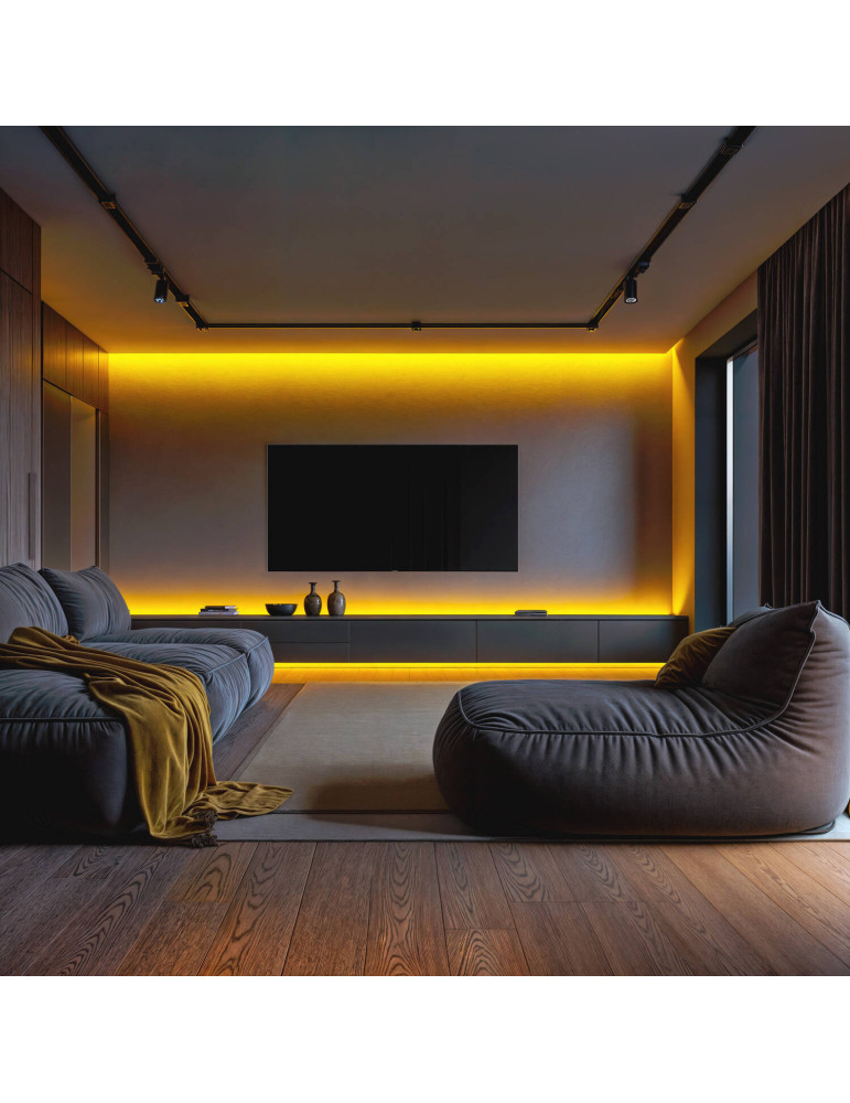 Ruban LED RGB 12V DC SMD5050 60LED/m 5m IP65 Largeur 10mm Coupe 10cm