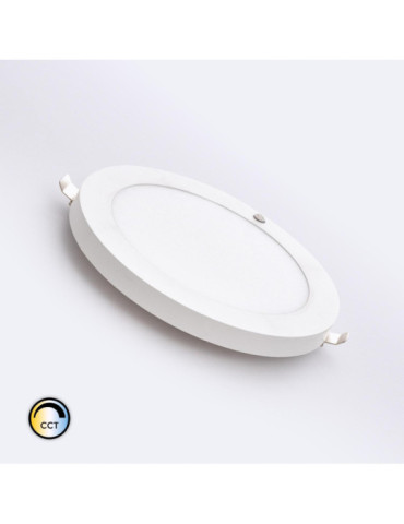 Dalle LED 18W CCT Ronde Sélectionnable avec Détecteur PIR Coupe Ajustable Ø50-170 mm