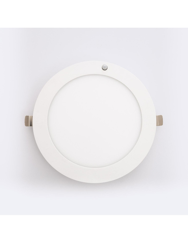 Dalle LED 18W CCT Ronde Sélectionnable avec Détecteur PIR Coupe Ajustable Ø50-170 mm