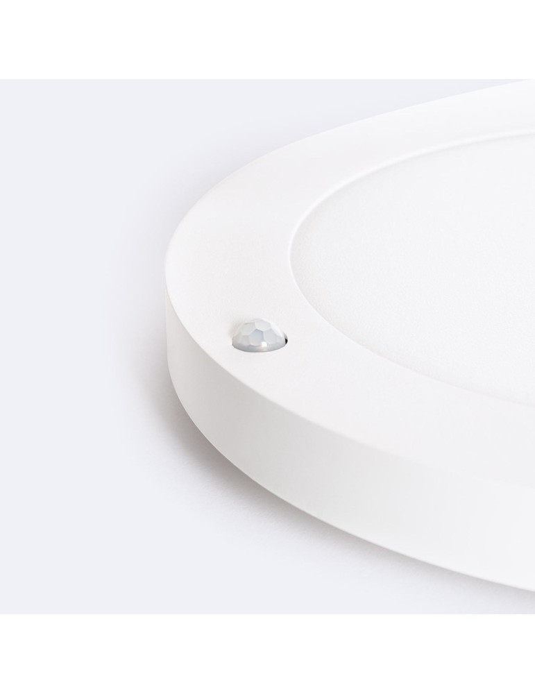 Dalle LED 18W CCT Ronde Sélectionnable avec Détecteur PIR Coupe Ajustable Ø50-170 mm