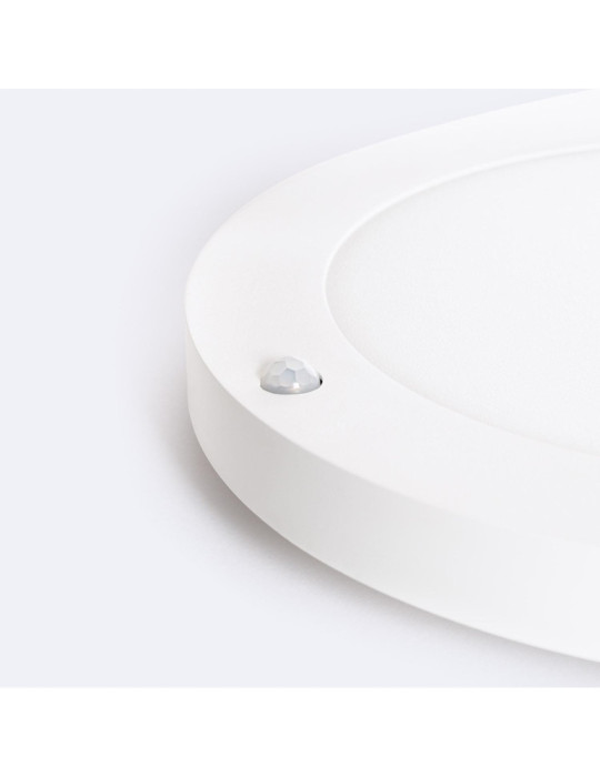 Dalle LED 18W CCT Ronde Sélectionnable avec Détecteur PIR Coupe Ajustable Ø50-170 mm