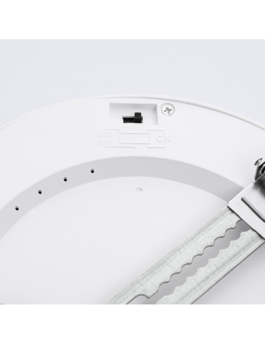 Dalle LED 18W CCT Ronde Sélectionnable avec Détecteur PIR Coupe Ajustable Ø50-170 mm