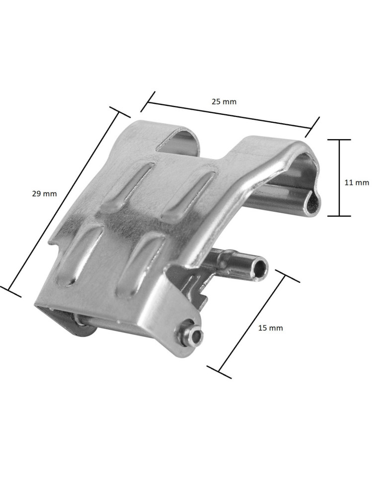 Clip Métallique de Fixation pour Réglette Étanche