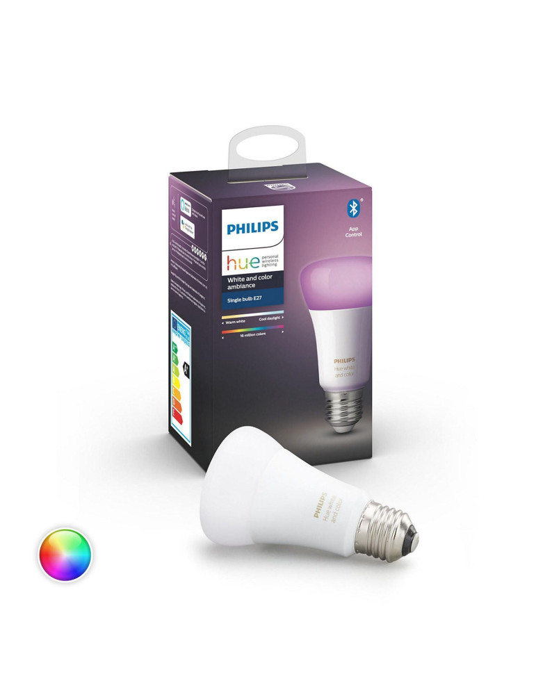 Ampoule LED Intelligente E27 6.5W A60 PHILIPS Hue White Color