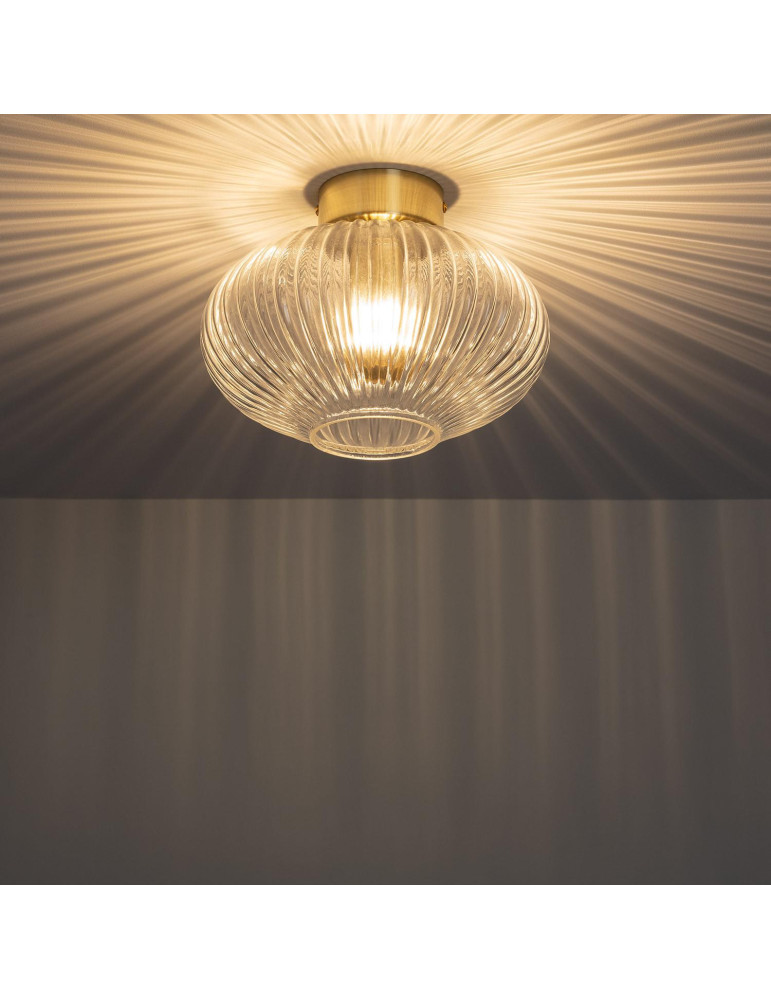 Plafonnier Métal et Verre Prometeo