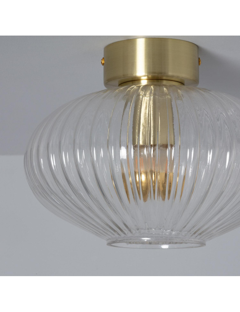 Plafonnier Métal et Verre Prometeo