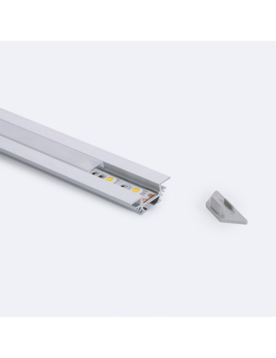Profilé Aluminium Encastrable Profilé Bas pour Rubans LED jusqu'à 11 mm Profilé Aluminium Encastrable Profilé Bas pour Rubans LED jusqu'à 11 mm