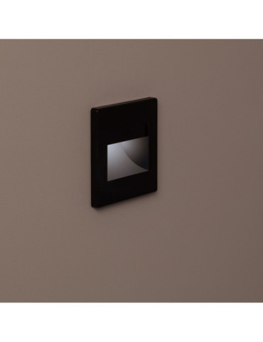 Balise LED 1.5W Encastrable au Mur Randy Noire