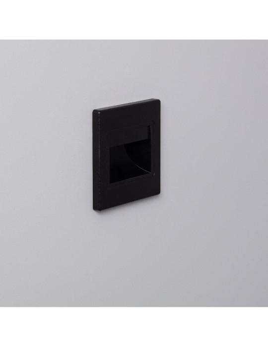 Balise LED 1.5W Encastrable au Mur Randy Noire