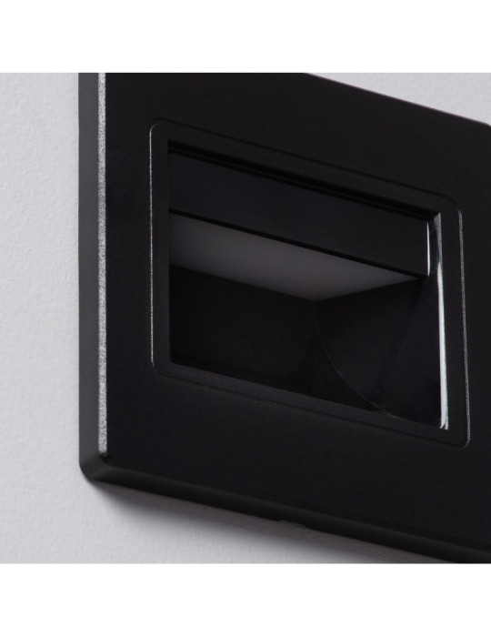 Balise LED 1.5W Encastrable au Mur Randy Noire