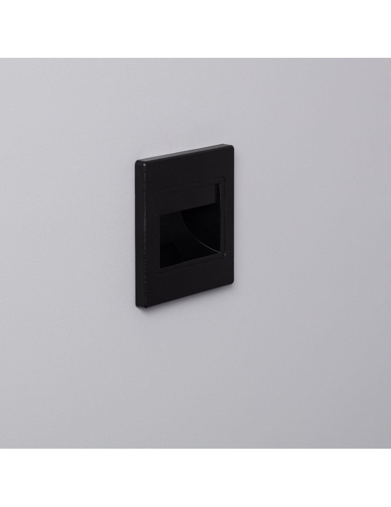 Balise LED 1.5W Encastrable au Mur Randy Noire