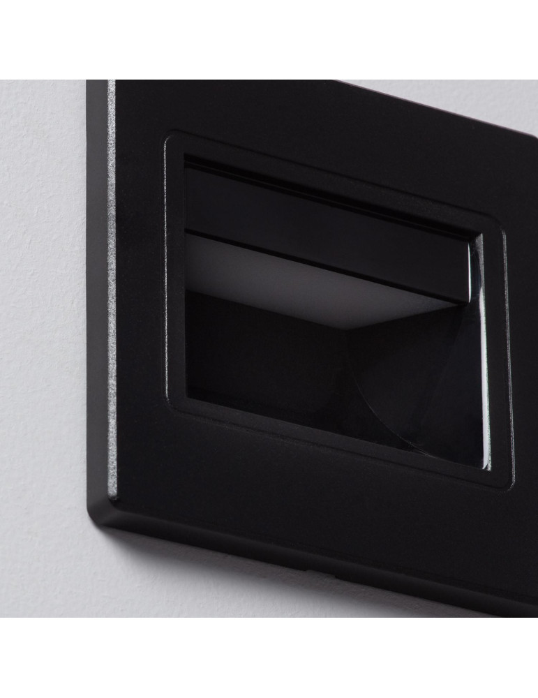 Balise LED 1.5W Encastrable au Mur Randy Noire