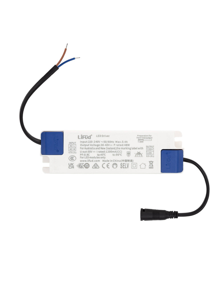 Driver LIFUD 220-240V No Flicker Sortie 30-40V 1200mA 48W LF-GIF050YS1200H