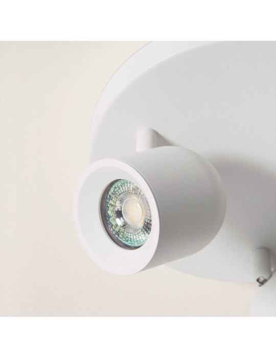 Plafonnier Rond Orientable Aluminium 3 Spots Caleb