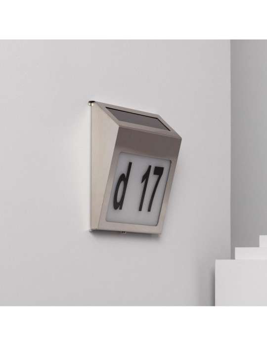 Applique Murale LED Extérieure Solaire Barua pour Numérotation de Maisons