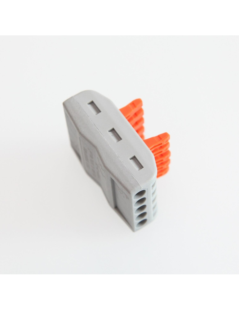 Pack 5 Connecteurs Rapides 5 Entrées et 5 Sorties SPL-5 pour Câble Électrique de 0.08-4mm²