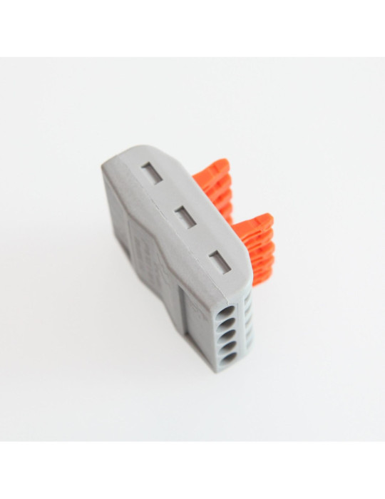 Pack 5 Connecteurs Rapides 5 Entrées et 5 Sorties SPL-5 pour Câble Électrique de 0.08-4mm²