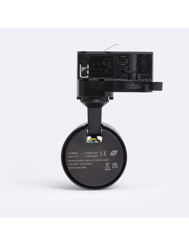 Spot à Douille sur Rail Triphasé Niko pour Ampoule GU10