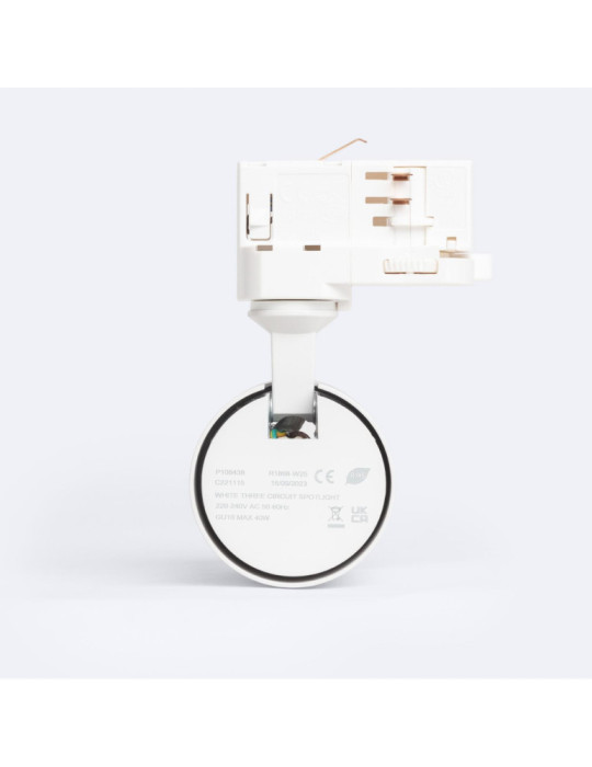 Spot à Douille sur Rail Triphasé Niko pour Ampoule GU10