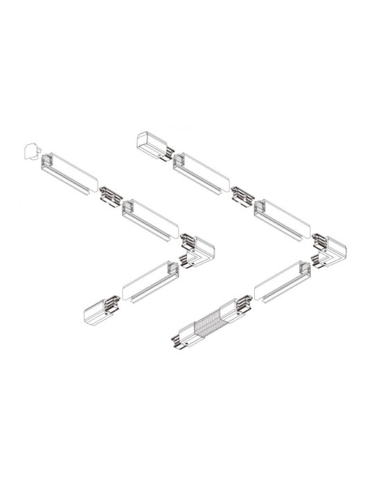 Rail Triphasé DALI pour Spots LED 2 Mètres