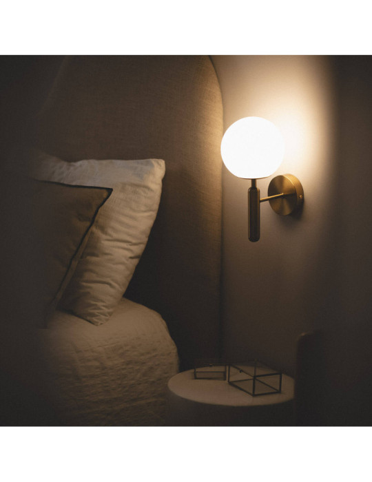 Applique Murale Métal et Verre Oto