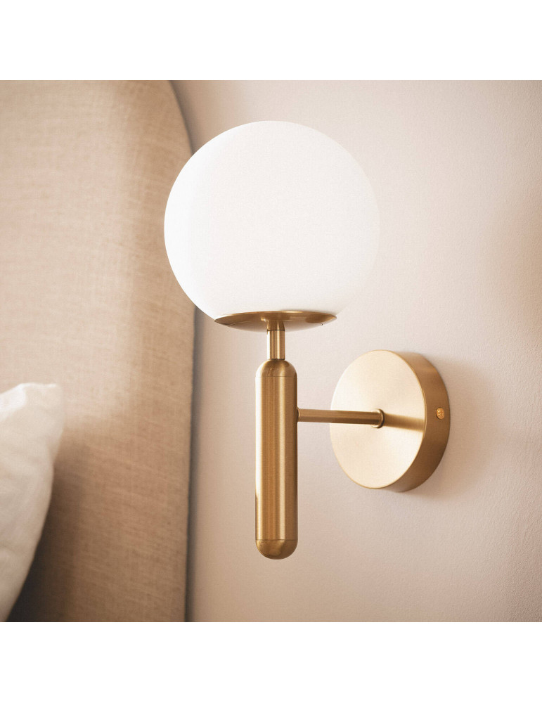 Applique Murale Métal et Verre Oto