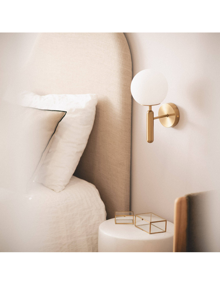 Applique Murale Métal et Verre Oto