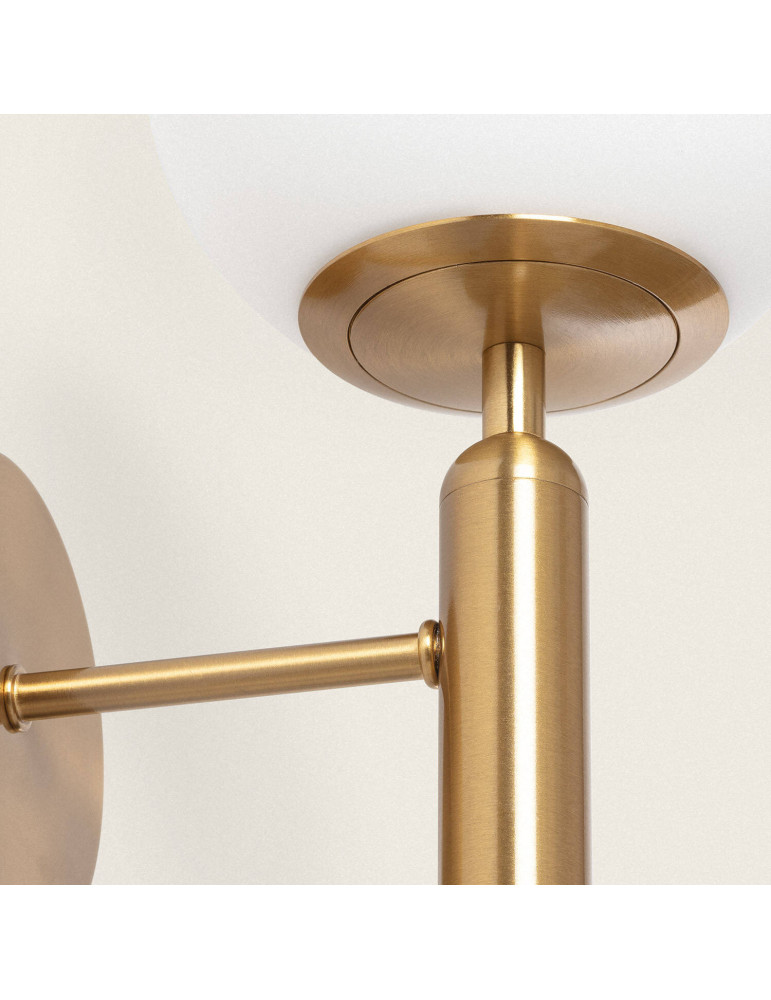 Applique Murale Métal et Verre Oto