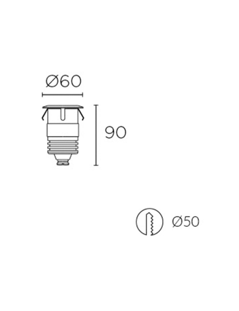 Spot LED Extérieur 1W Encastrable au Sol Gea Signaling LEDS-C4 55-9620-54-CL