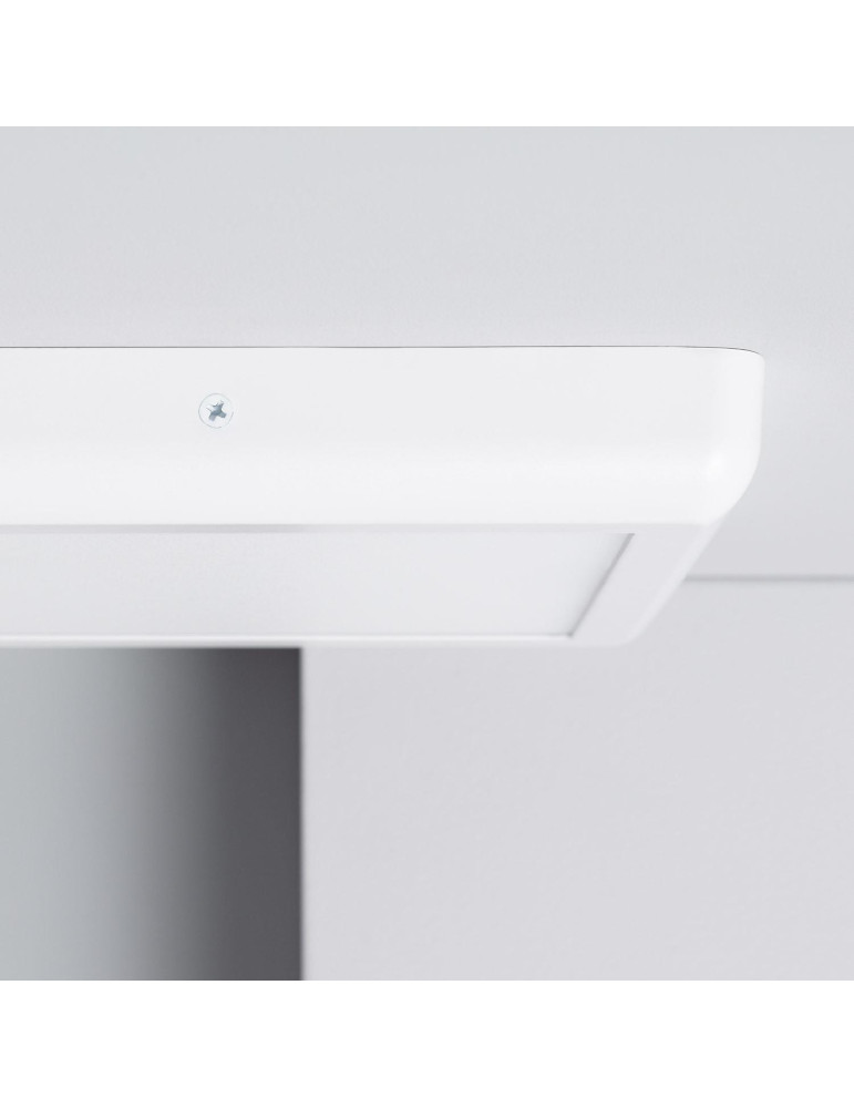 Plafonnier LED Carré Métal 18W Design White 225x225 mm