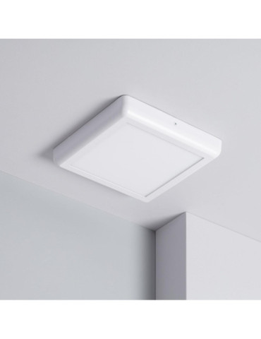 Plafonnier LED Carré Métal 18W Design White 225x225 mm