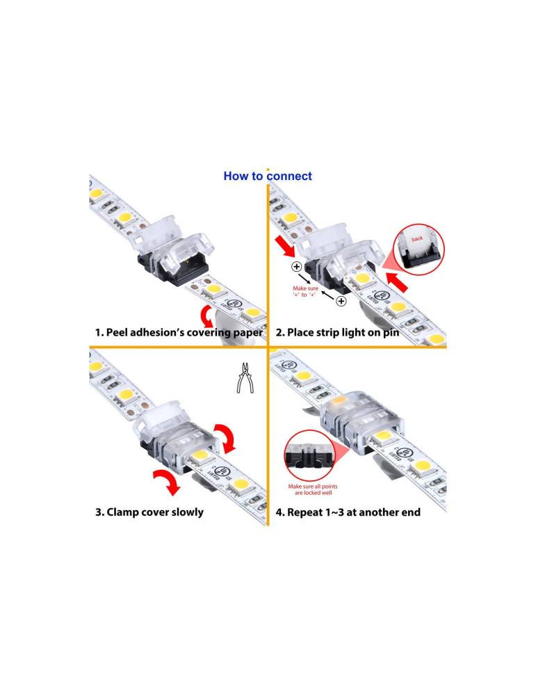 Connecteur HIPPO pour Ruban LED IP20