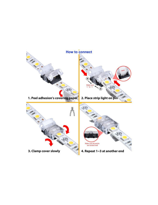 Connecteur HIPPO pour Ruban LED IP20