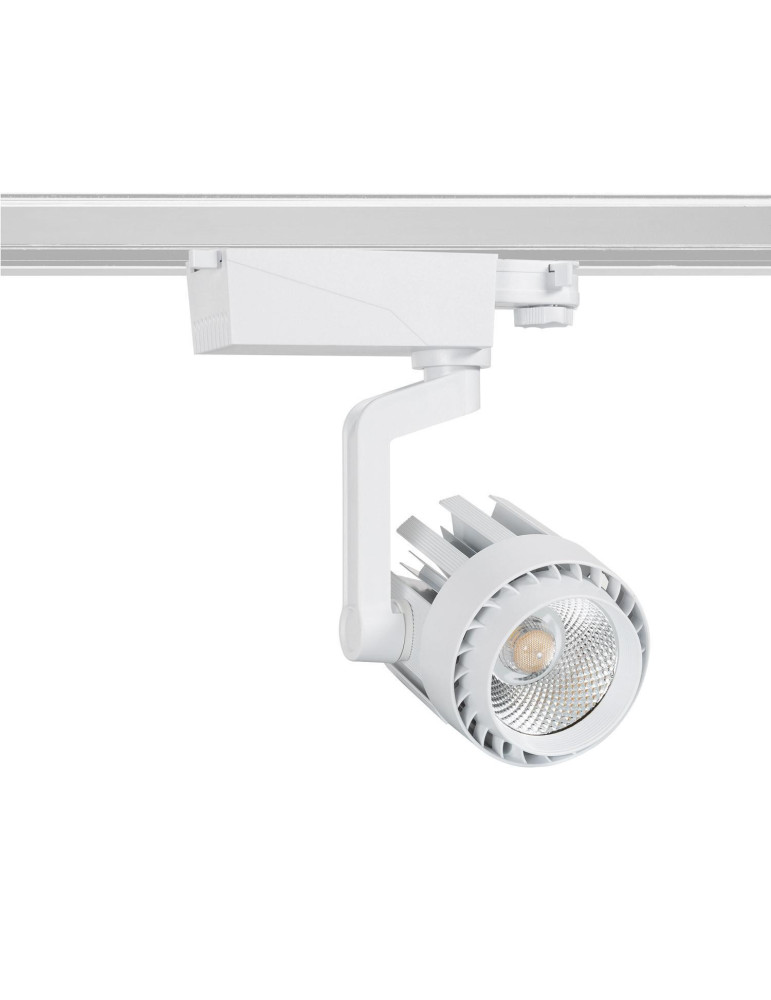 Spot LED sur Rail Triphasé 30W Dora Blanc