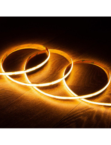 Ruban LED 12V DC COB 320 LED/m 5m IP20 CRI90 Largeur 8mm Coupe tous les 2