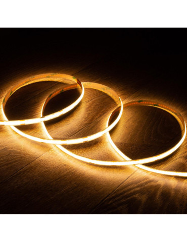 Ruban LED 12V DC COB 320 LED/m 5m IP20 CRI90 Largeur 8mm Coupe tous les 2