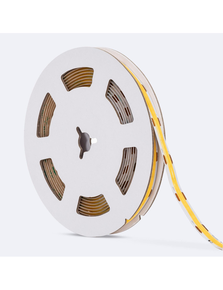 Ruban LED 12V DC COB 320 LED/m 5m IP20 CRI90 Largeur 8mm Coupe tous les 2