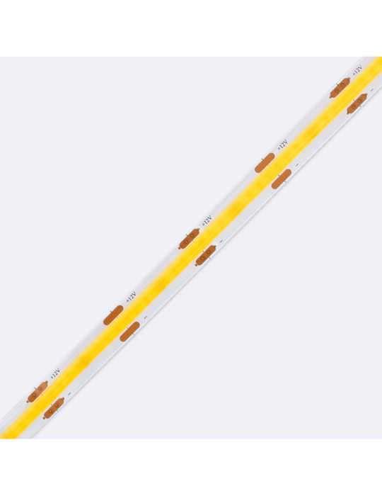 Ruban LED 12V DC COB 320 LED/m 5m IP20 CRI90 Largeur 8mm Coupe tous les 2