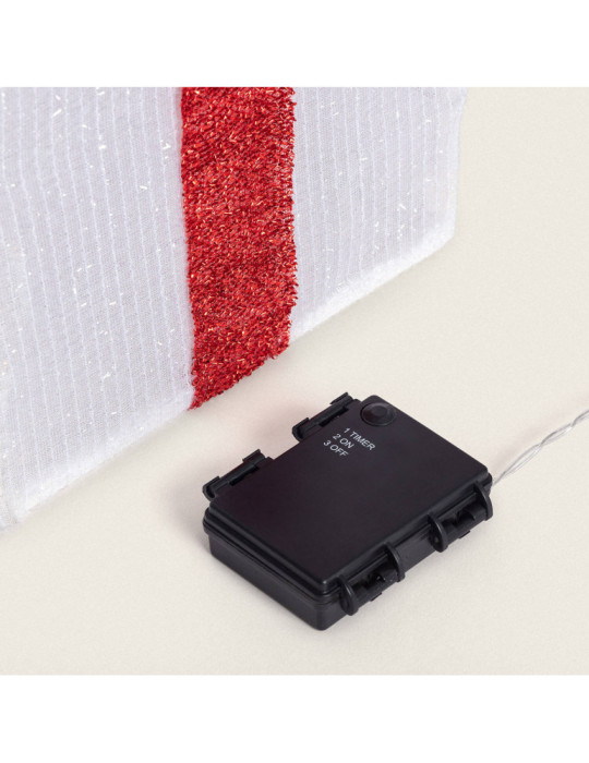 Pack de 3 Boîtes Cadeaux de Noël LED à Piles Noelle