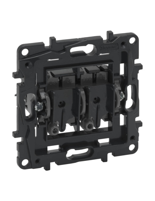 Interrupteur Double 10 AX 250V AC LEGRAND Niloé Step 864005 Interrupteur Double 10 AX 250V AC LEGRAND Niloé Step 864005
