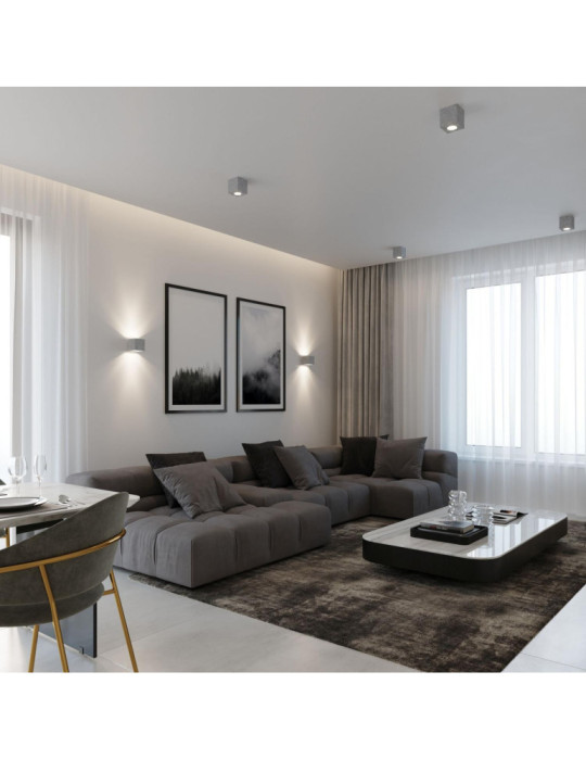 Plafonnier Béton Quad SOLLUX