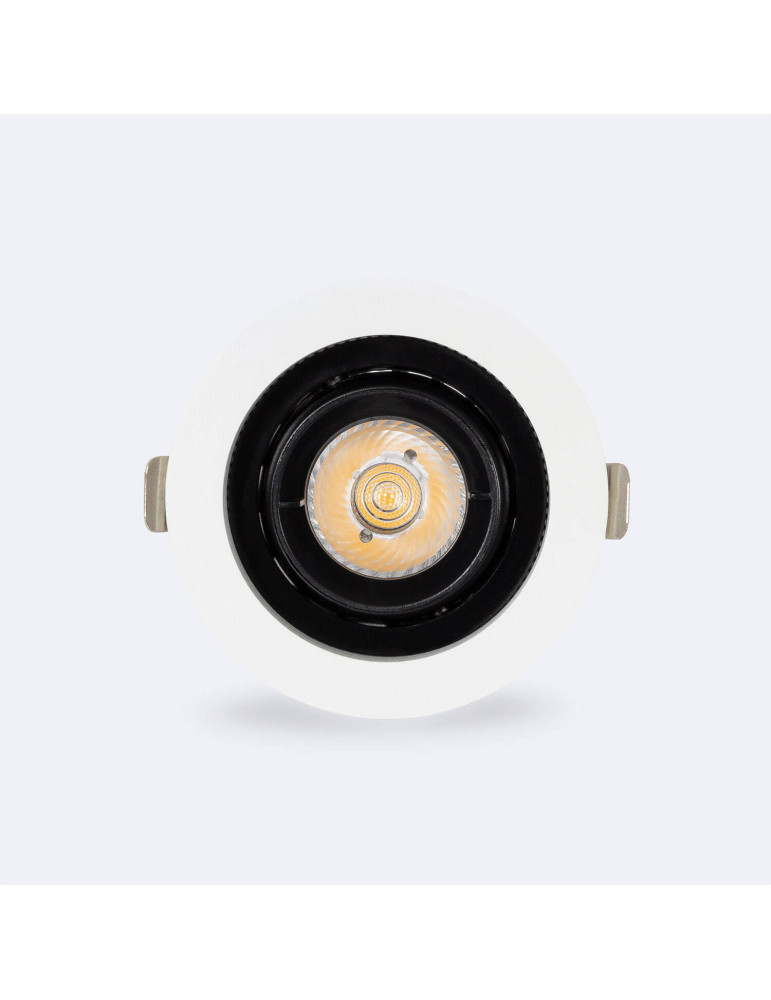 Spot LED Downlight COB Rond Orientable 360º (UGR19) High Lumen CRI90 Expert Color No Flicker 7W Coupe Ø 80mm