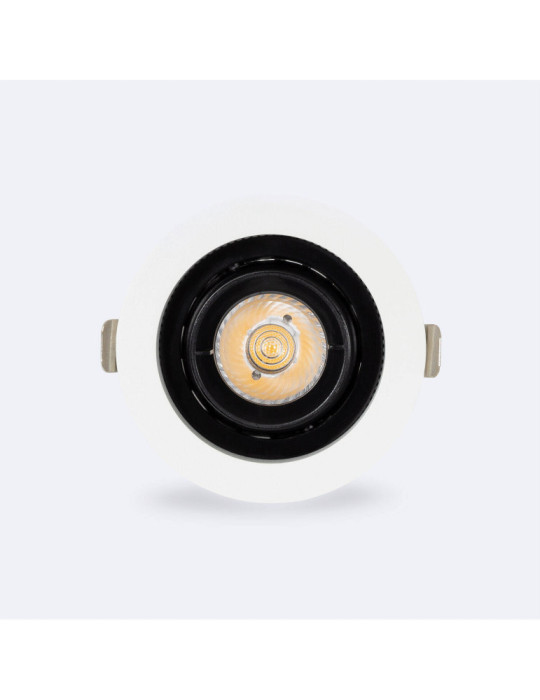 Spot LED Downlight COB Rond Orientable 360º (UGR19) High Lumen CRI90 Expert Color No Flicker 7W Coupe Ø 80mm
