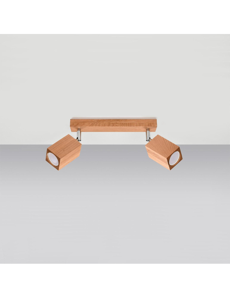 Plafonnier Bois Keke 2 SOLLUX