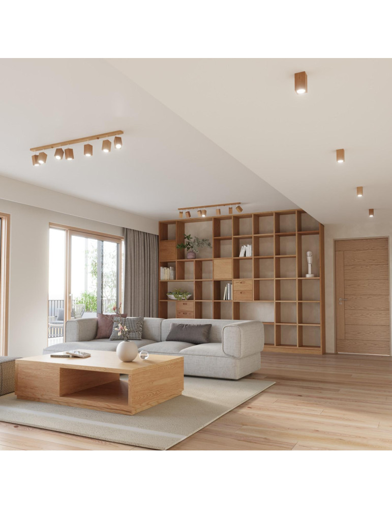 Plafonnier Bois Keke 2 SOLLUX